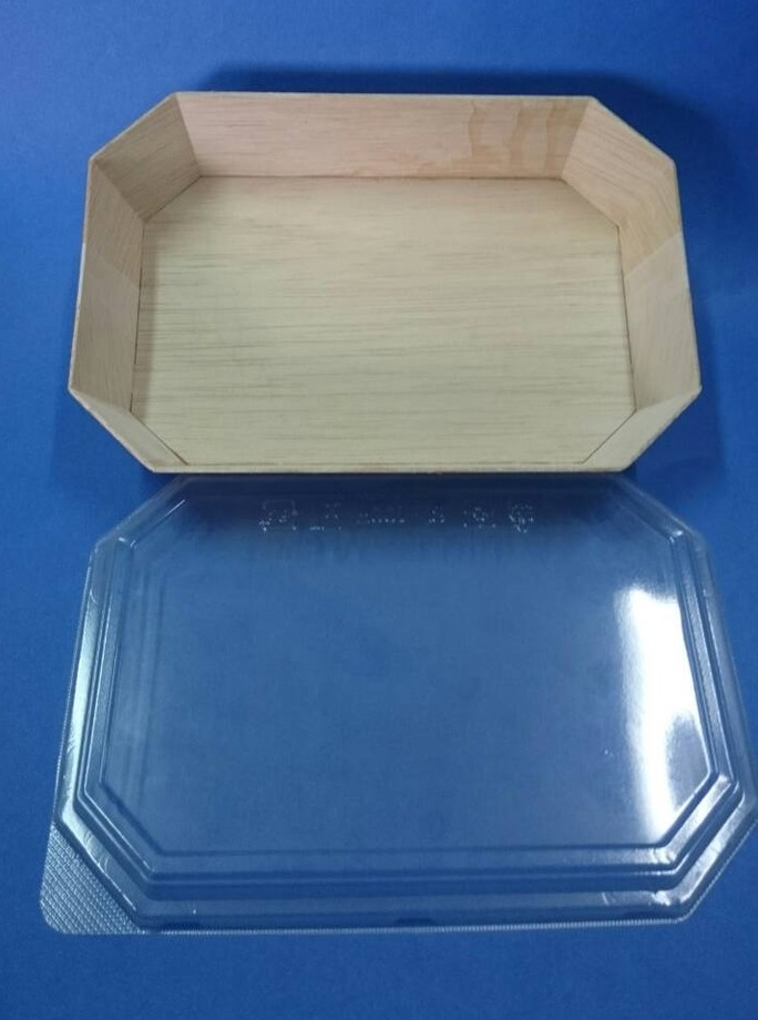 木製八角便當盒(方) (2)