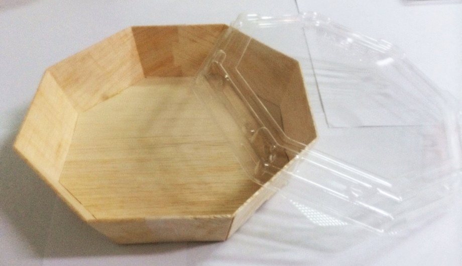 木製八角便當盒 (1)