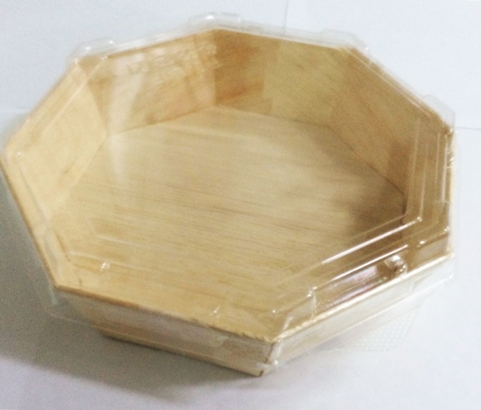 木製八角便當盒 (2)